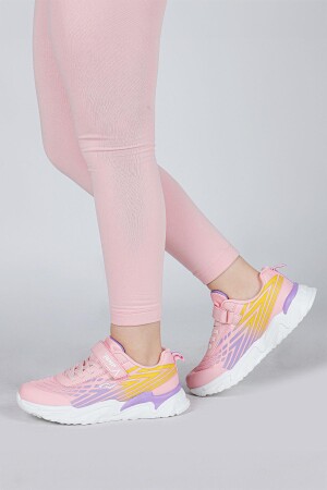30030 Pembe - Mor - Sarı Kız Çocuk Sneaker Günlük Spor Ayakkabı - 6