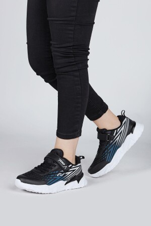 30030 Siyah - Mavi Erkek Çocuk Sneaker Günlük Spor Ayakkabı - 6