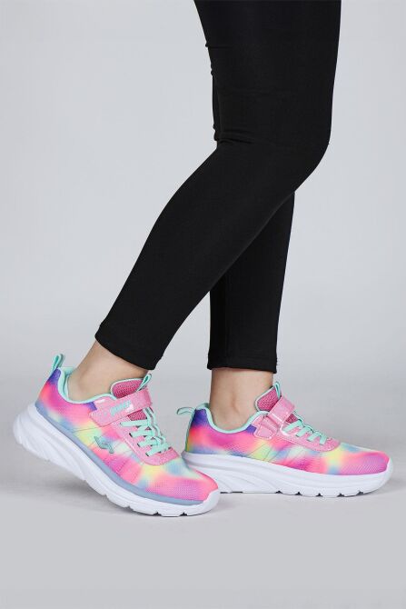 30034 Fuşya - Çok Renkli Kız Çocuk Sneaker Günlük Spor Ayakkabı - 2