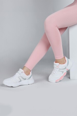 30037 Beyaz - Pembe Kız Çocuk Sneaker Günlük Spor Ayakkabı - 4