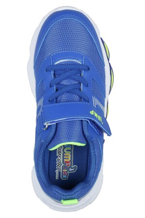 30037 Mavi - Neon Yeşil Erkek Çocuk Sneaker Günlük Spor Ayakkabı - 8