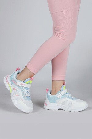 30053 Beyaz - Pembe Kız Çocuk Sneaker Günlük Spor Ayakkabı - Jump (1)