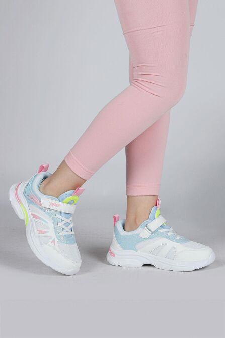 30053 Beyaz - Pembe Kız Çocuk Sneaker Günlük Spor Ayakkabı - 2