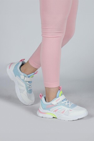 30053 Beyaz - Pembe Kız Çocuk Sneaker Günlük Spor Ayakkabı - 4