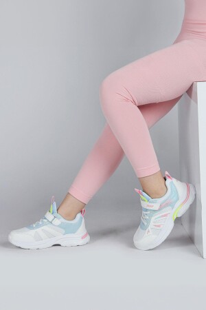30053 Beyaz - Pembe Kız Çocuk Sneaker Günlük Spor Ayakkabı - 5
