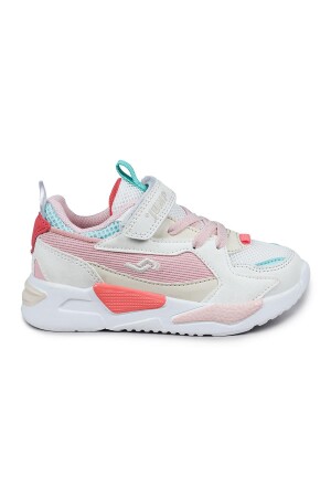 30058 Bej - Pembe - Mint Kız Çocuk Sneaker Günlük Spor Ayakkabı - Jump