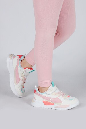 30058 Bej - Pembe - Mint Kız Çocuk Sneaker Günlük Spor Ayakkabı - Jump (1)