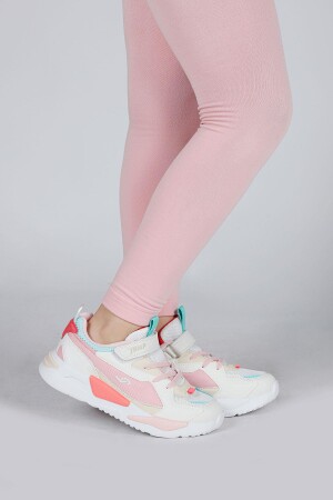 30058 Bej - Pembe - Mint Kız Çocuk Sneaker Günlük Spor Ayakkabı - 3