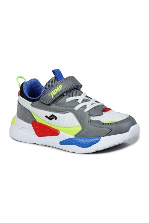 30058 Gri - Beyaz - Çok Renkli Üniseks Çocuk Sneaker Günlük Spor Ayakkabı - 7