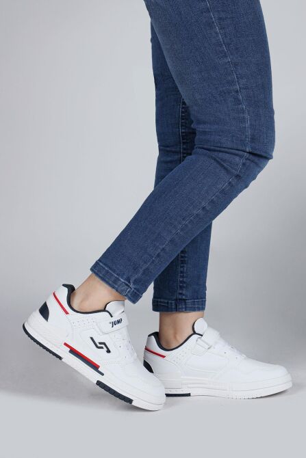 30061 Beyaz - Lacivert Üniseks Çocuk Sneaker Günlük Spor Ayakkabı - 6