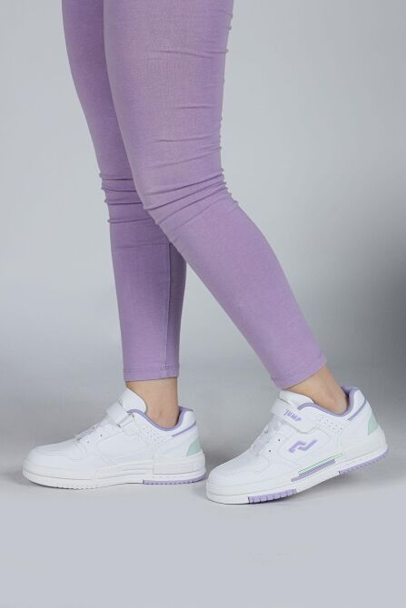 30061 Beyaz - Lila Kız Çocuk Sneaker Günlük Spor Ayakkabı - 2