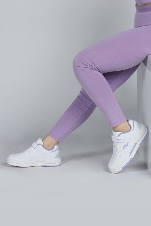 30061 Beyaz - Lila Kız Çocuk Sneaker Günlük Spor Ayakkabı - 4