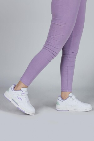 30061 Beyaz - Lila Kız Çocuk Sneaker Günlük Spor Ayakkabı - 6