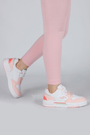 30061 Somon - Beyaz Kız Çocuk Sneaker Günlük Spor Ayakkabı - 5