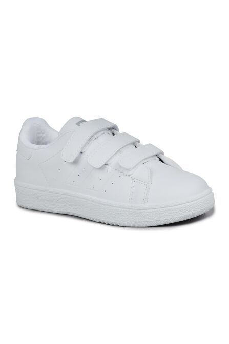 30110 Beyaz Cırtlı Üniseks Çocuk Sneaker Günlük Spor Ayakkabı - 7