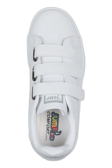 30110 Beyaz Cırtlı Üniseks Çocuk Sneaker Günlük Spor Ayakkabı - 8