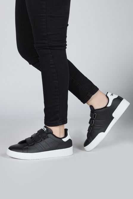 30110 Siyah Cırtlı Üniseks Çocuk Sneaker Günlük Spor Ayakkabı - 6