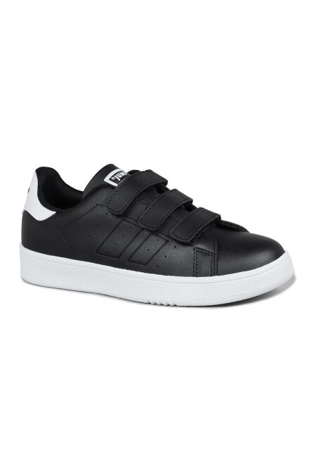 30110 Siyah Cırtlı Üniseks Çocuk Sneaker Günlük Spor Ayakkabı - 7
